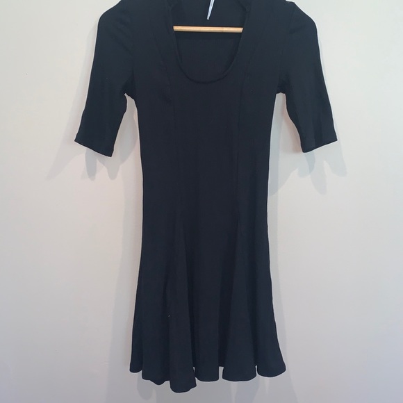 Free People Jolene Ribbed Fit and Flare Mini Dress - Picture 2 of 9